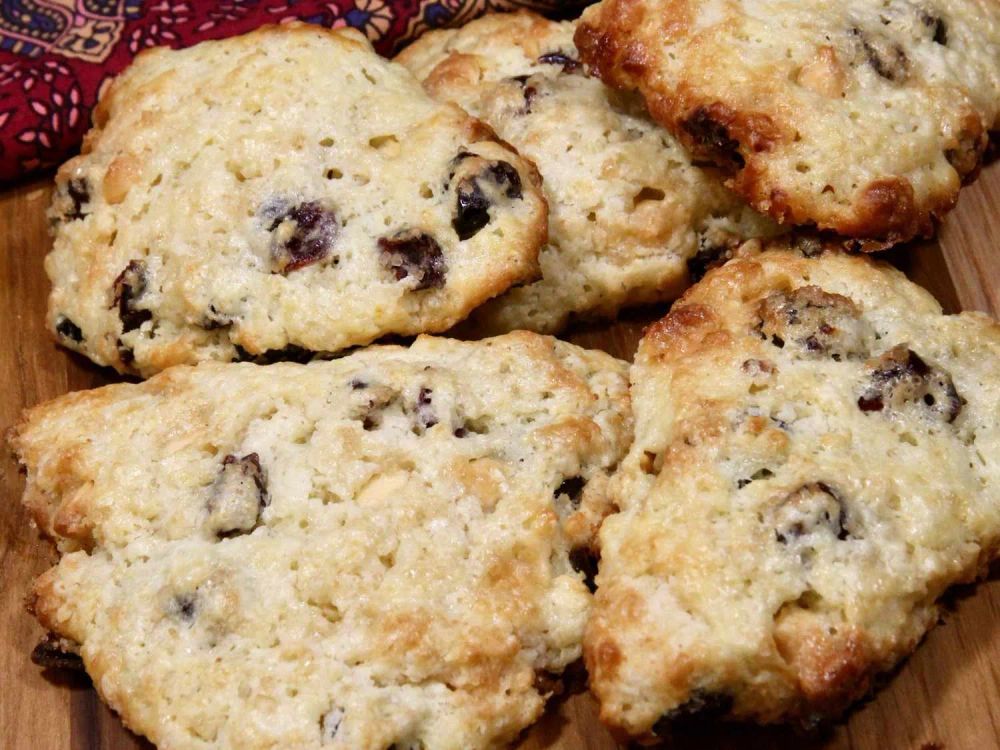 White Chocolate-Cranberry Scones