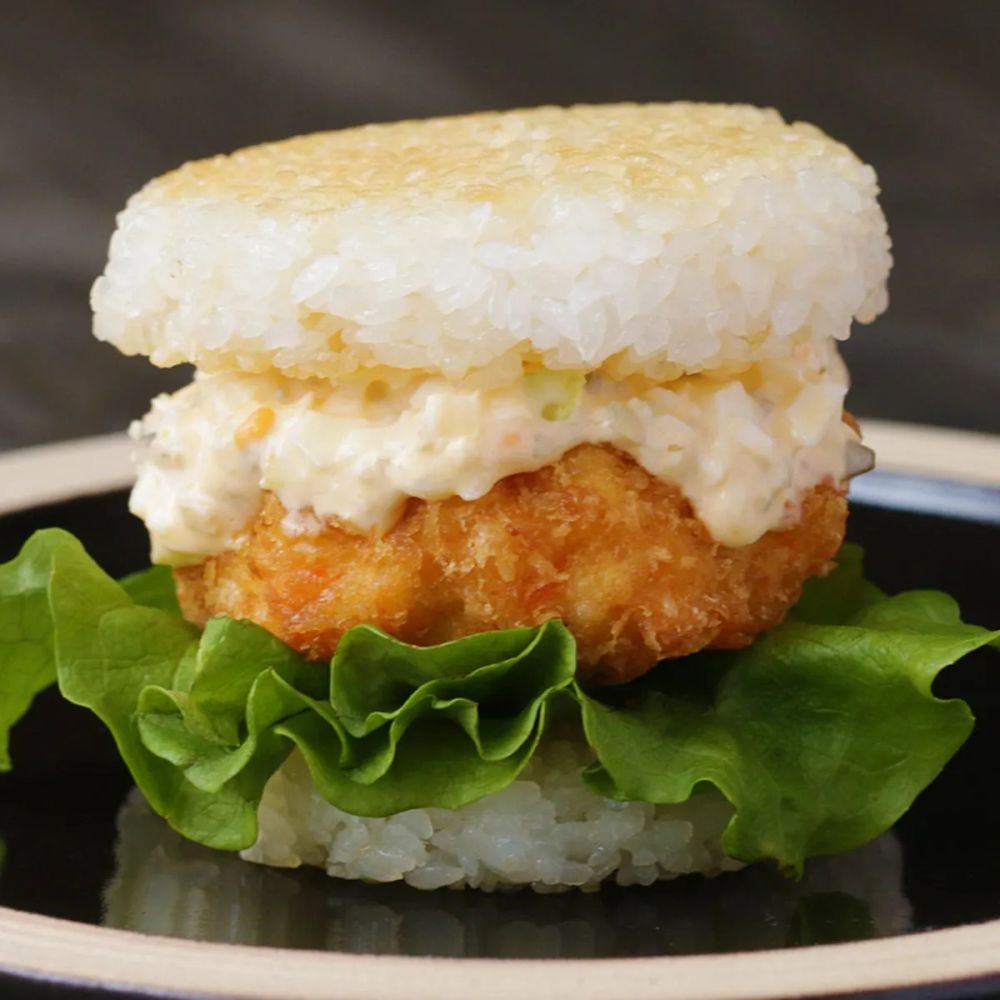 Shrimp Katsu Rice Burger