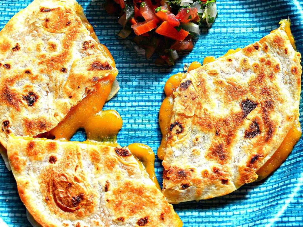 2-Minute Cheese Quesadillas