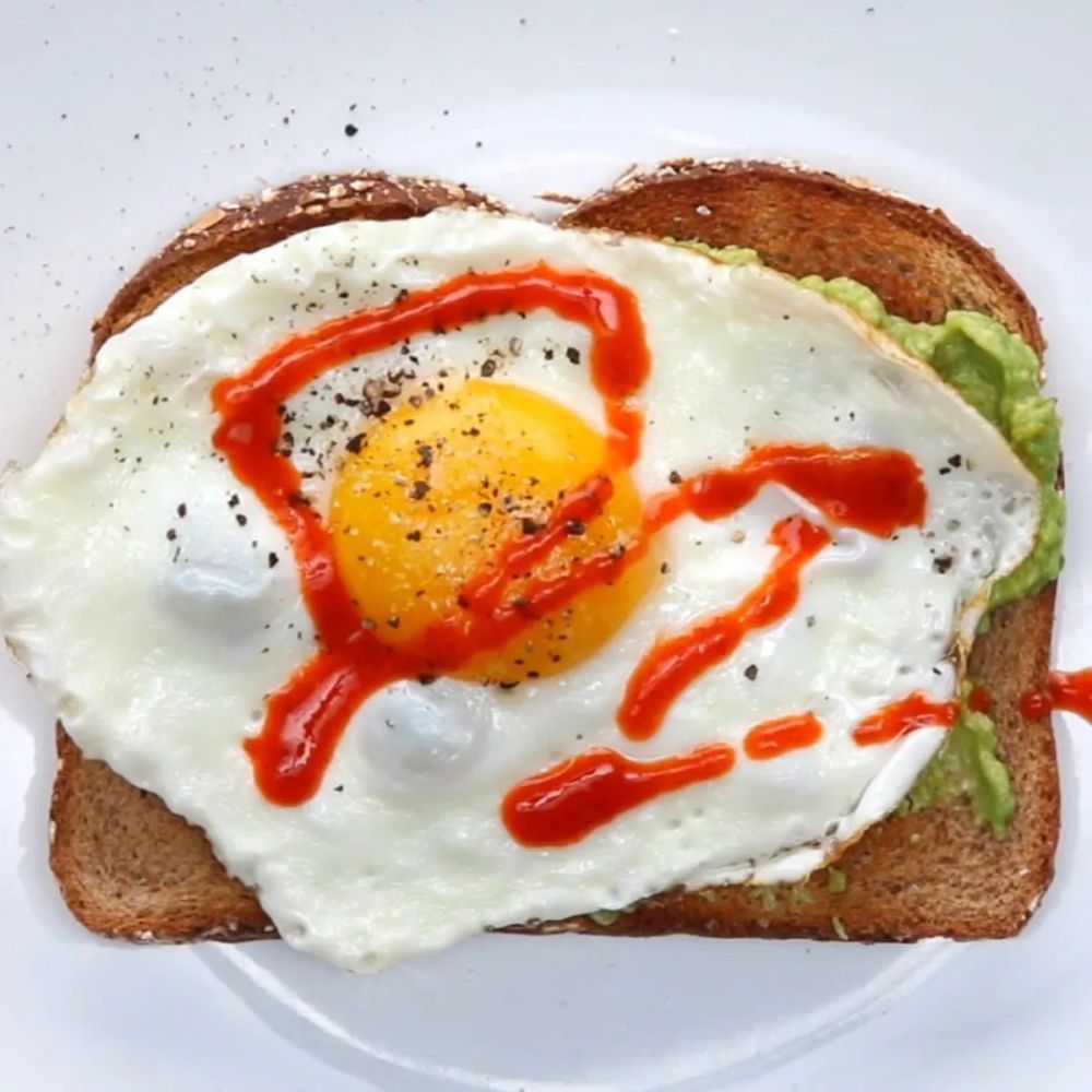 Spicy Fried Egg Avocado Toast