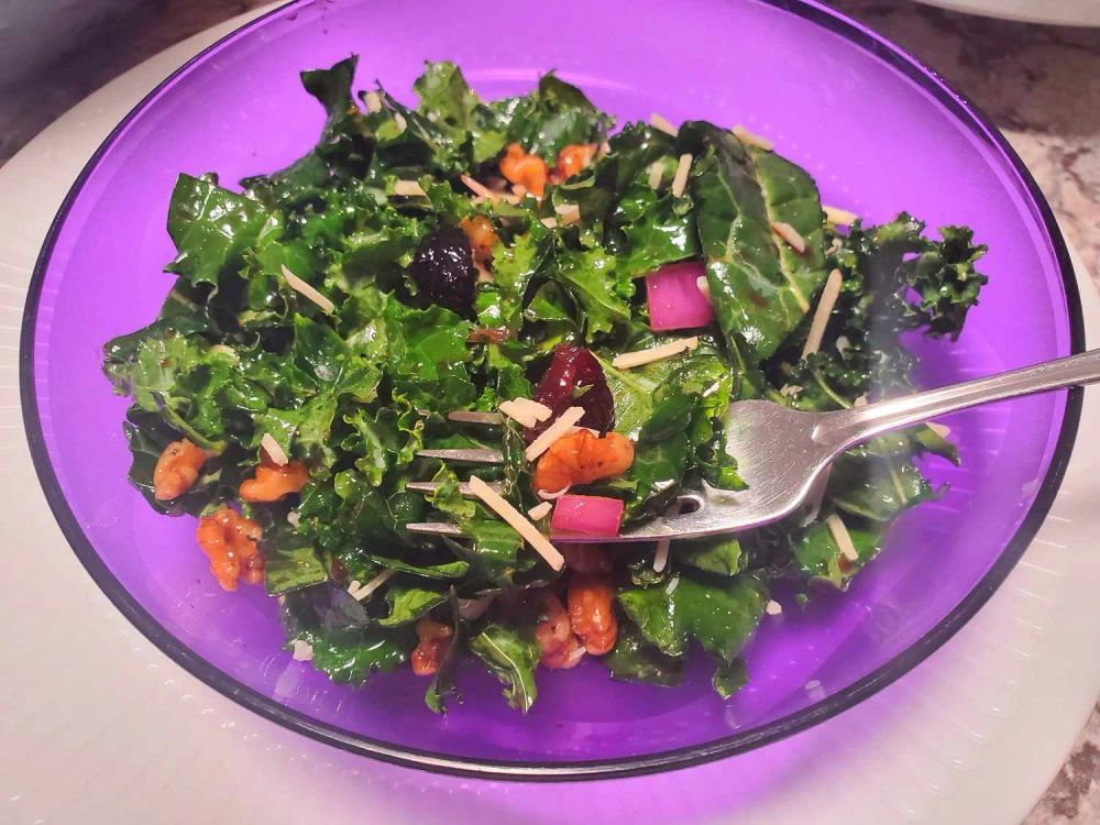 Kale Salad with Cranberries