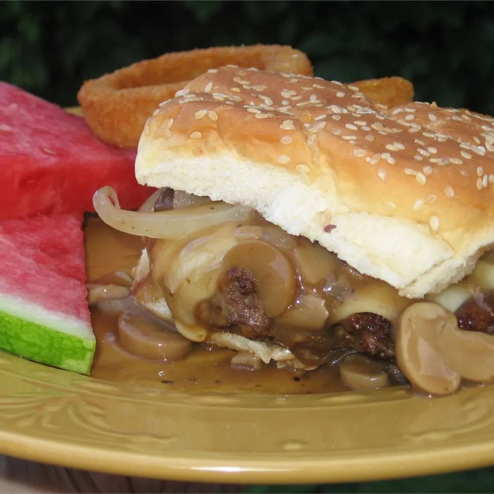 Mushroom and Swiss Burger