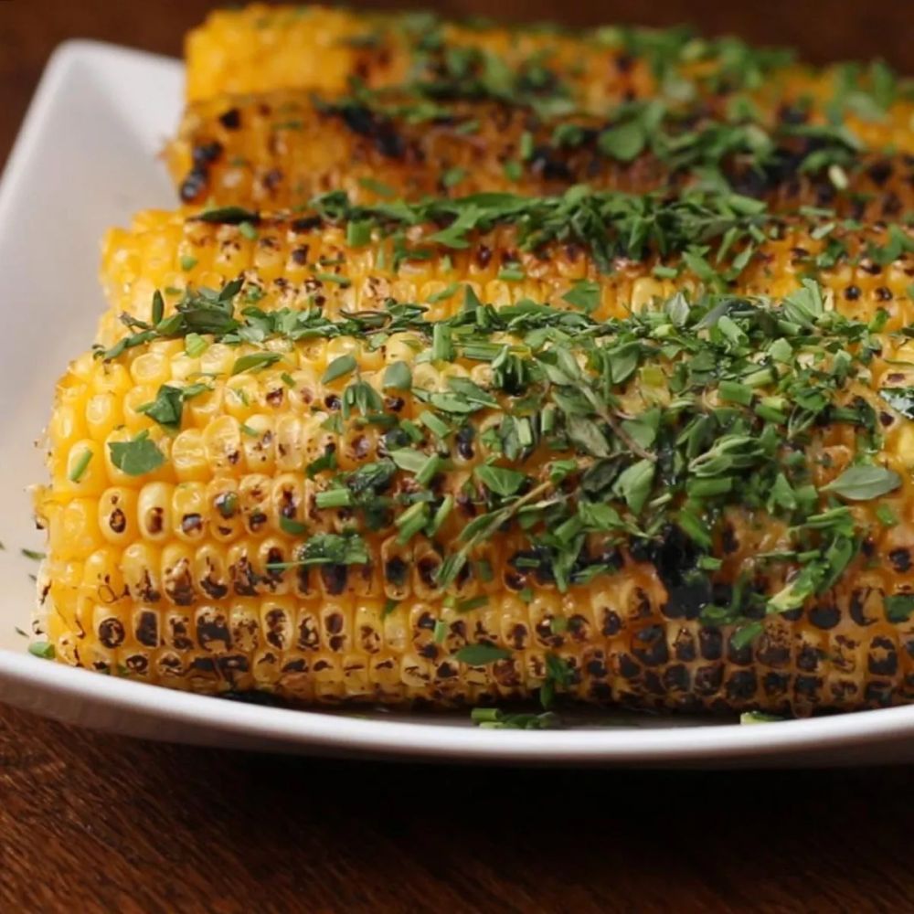 Honey Herb Grilled Corn