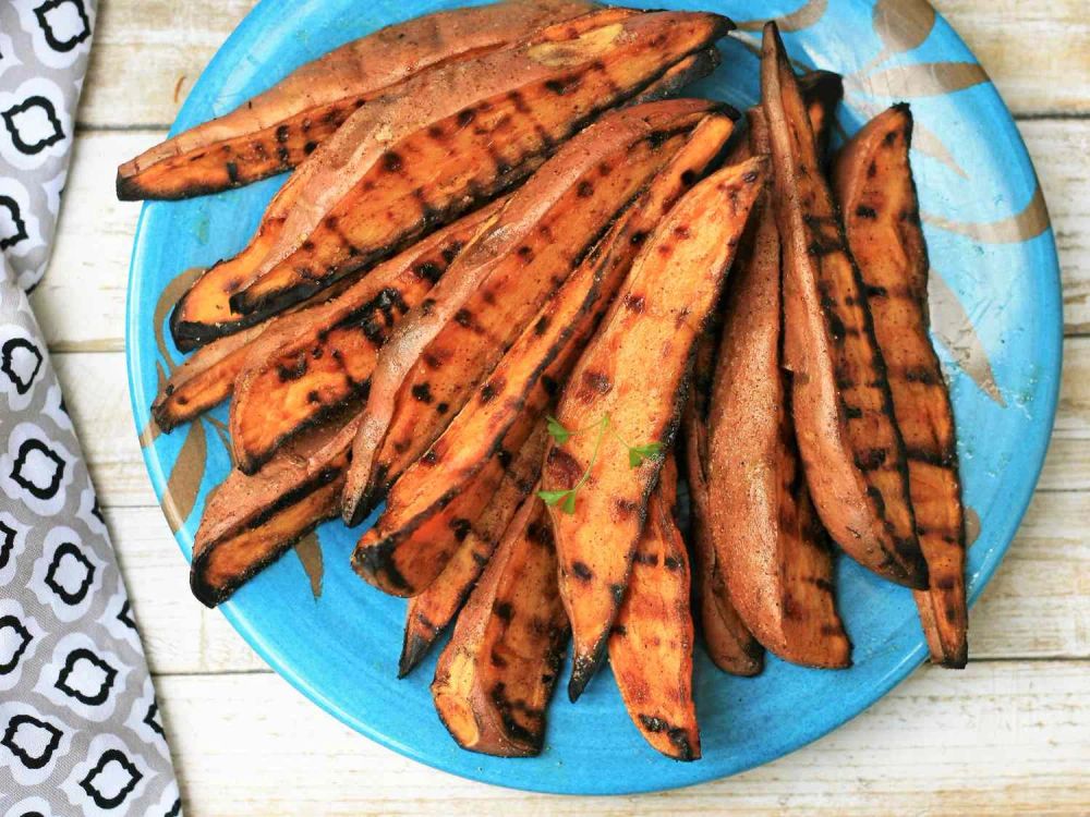 Grilled Sweet Potato Wedges