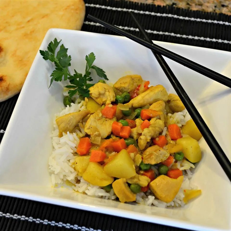 Yellow Curry Chicken with Jasmine Rice