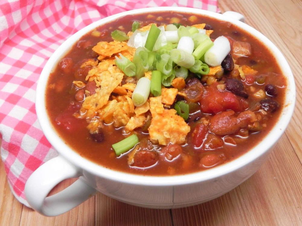 Slow Cooker Vegan Taco Soup