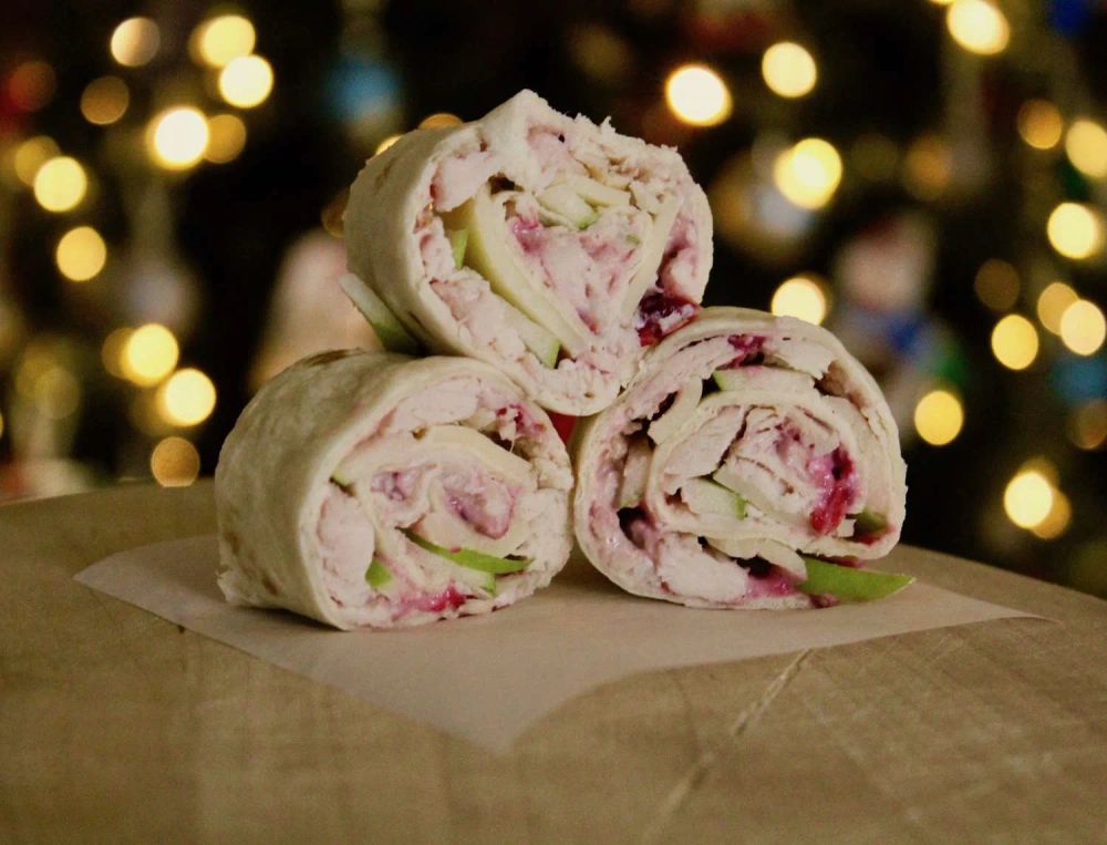 Cranberry Turkey Pinwheels