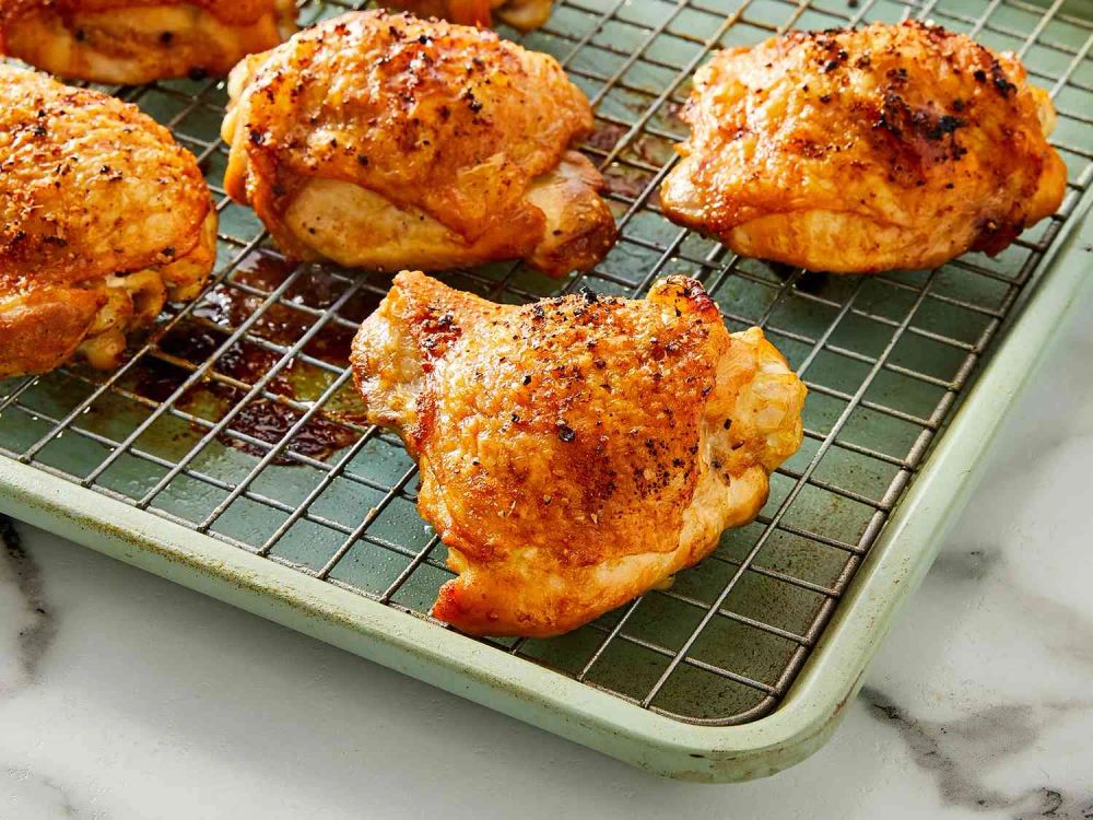 Crispy Baked Chicken Thighs