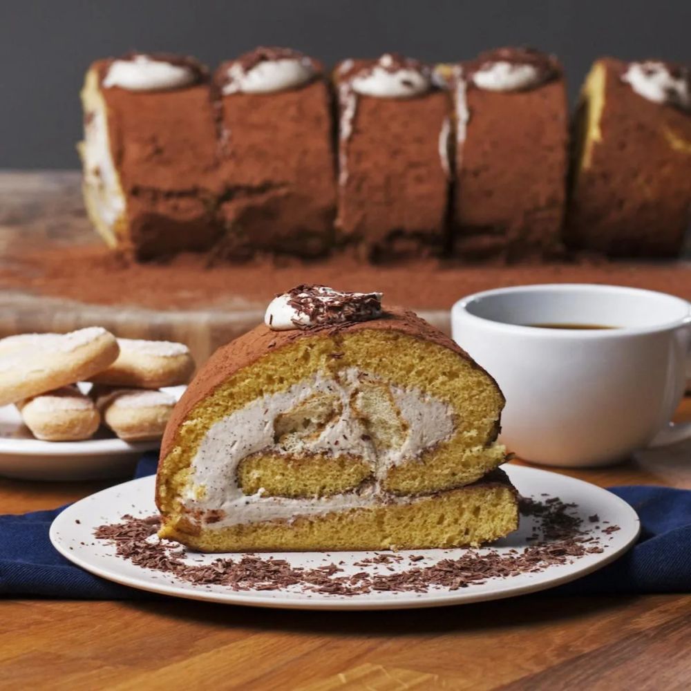 Tiramisu Swiss Roll