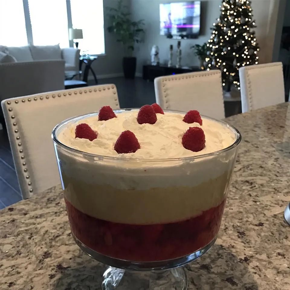 English Trifle with Angel Food Cake