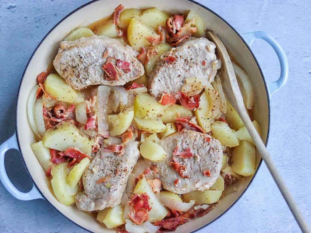 Grandmother's Pork Chop Dinner