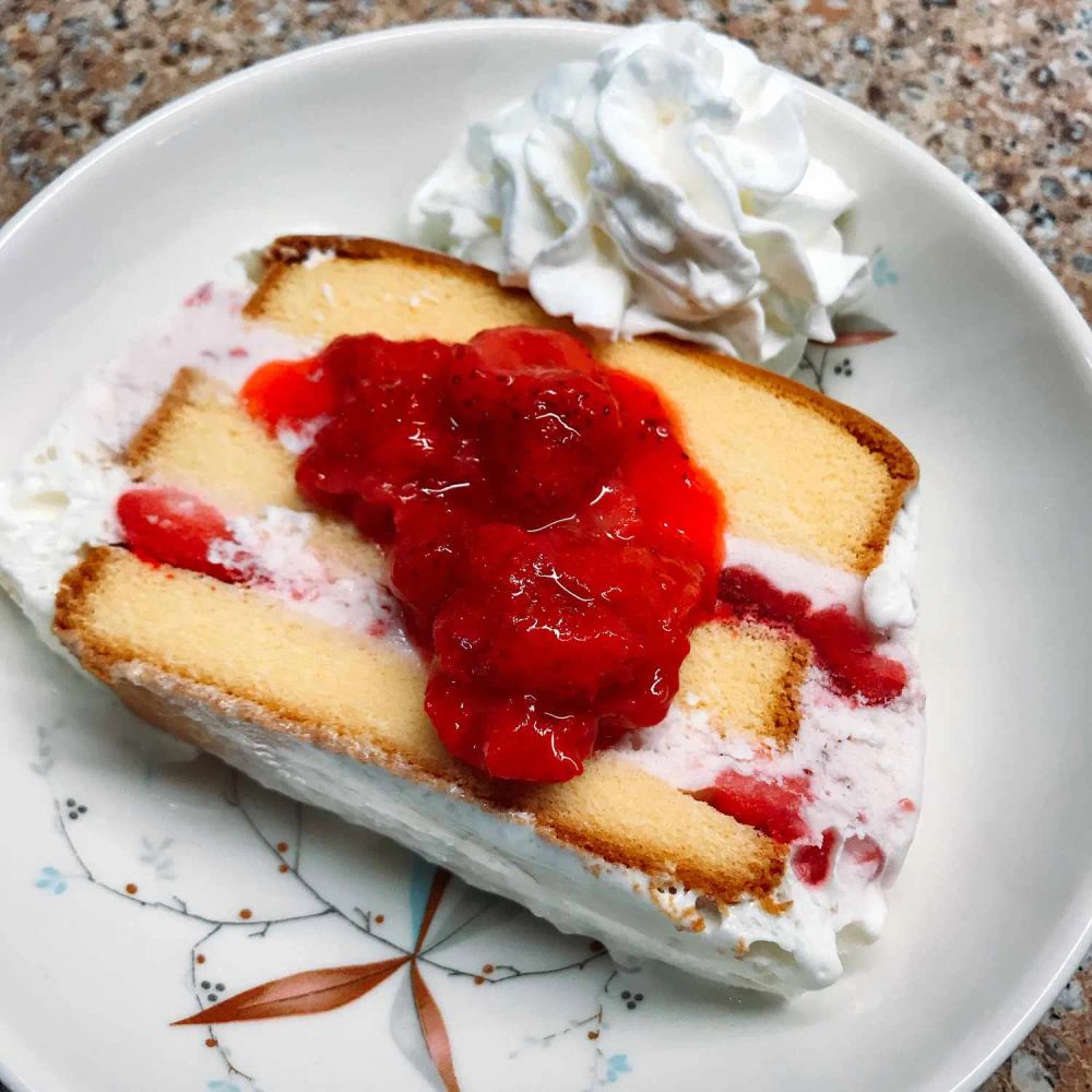 Strawberry Shortcake Ice Cream Cake