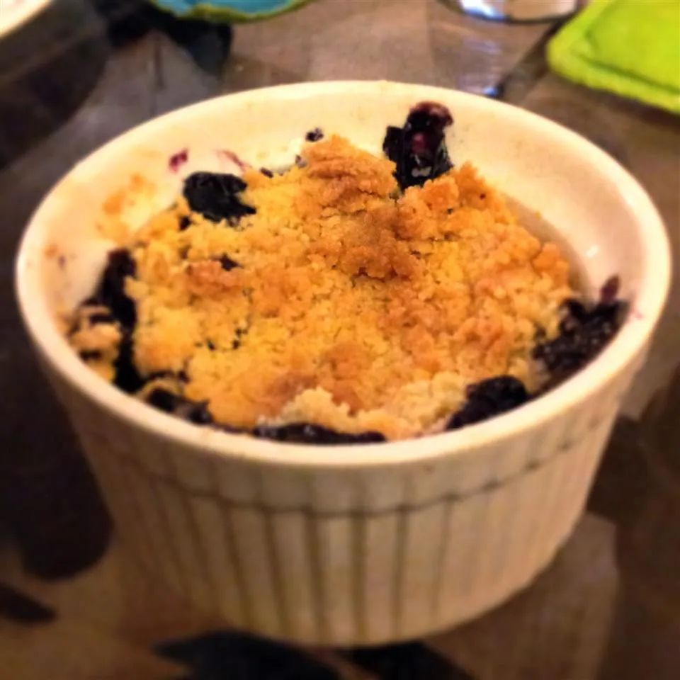 Blueberry-Lemon Cake Mix Cobblers