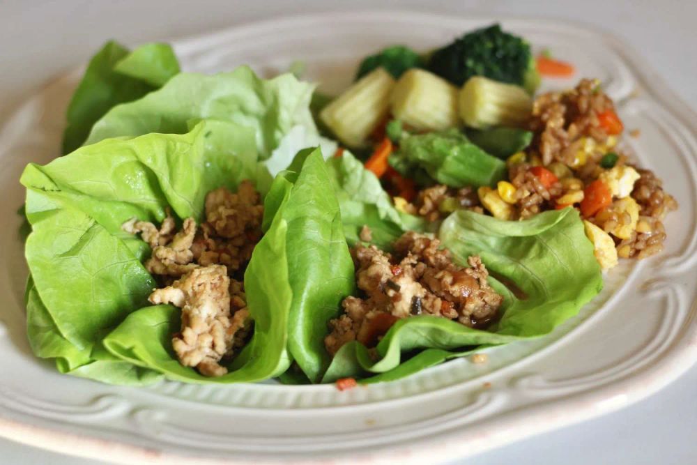 Asian-Inspired Chicken Lettuce Wraps