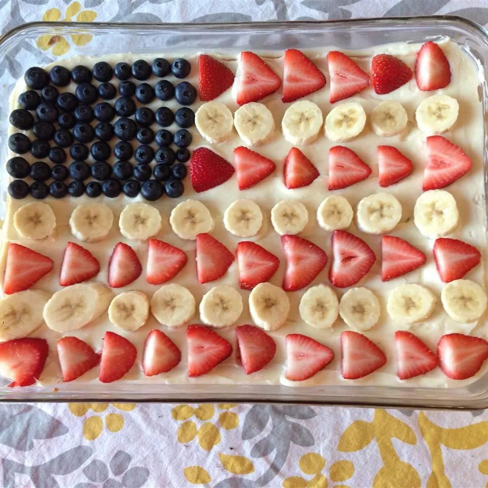 Patriotic Fruit Pizza