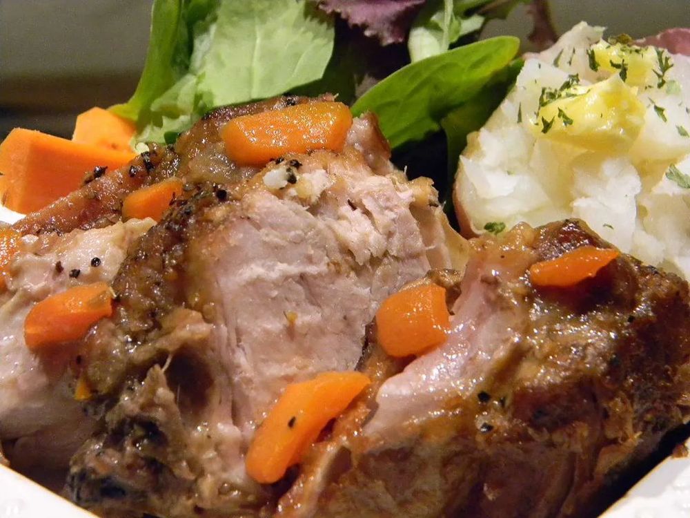 Slow Cooker Cider Pork Roast