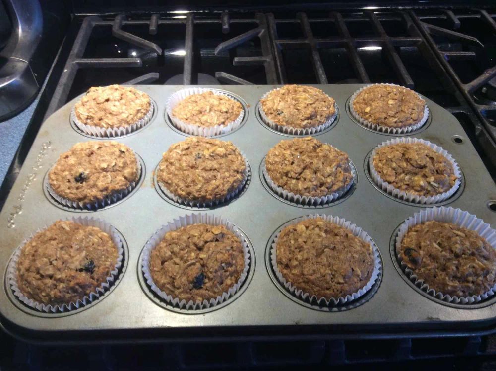 Oatmeal-Banana Muffins