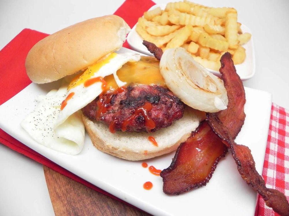 Bacon and Egg Cheeseburgers