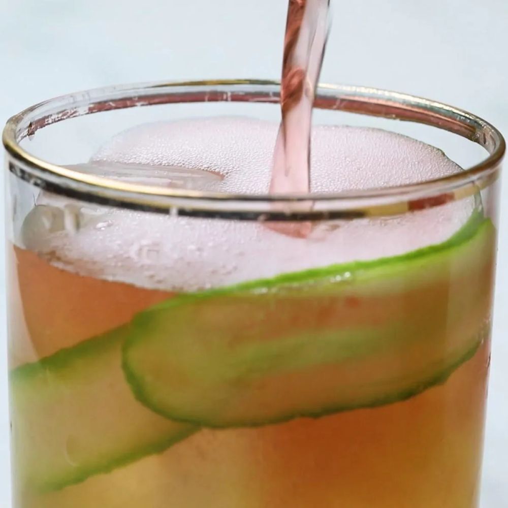 Rose And Rosé Cucumber Spritz