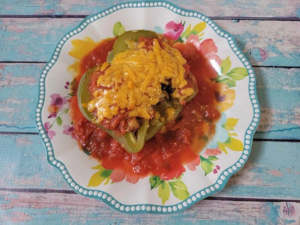 Mexican-Style Chicken-Stuffed Peppers