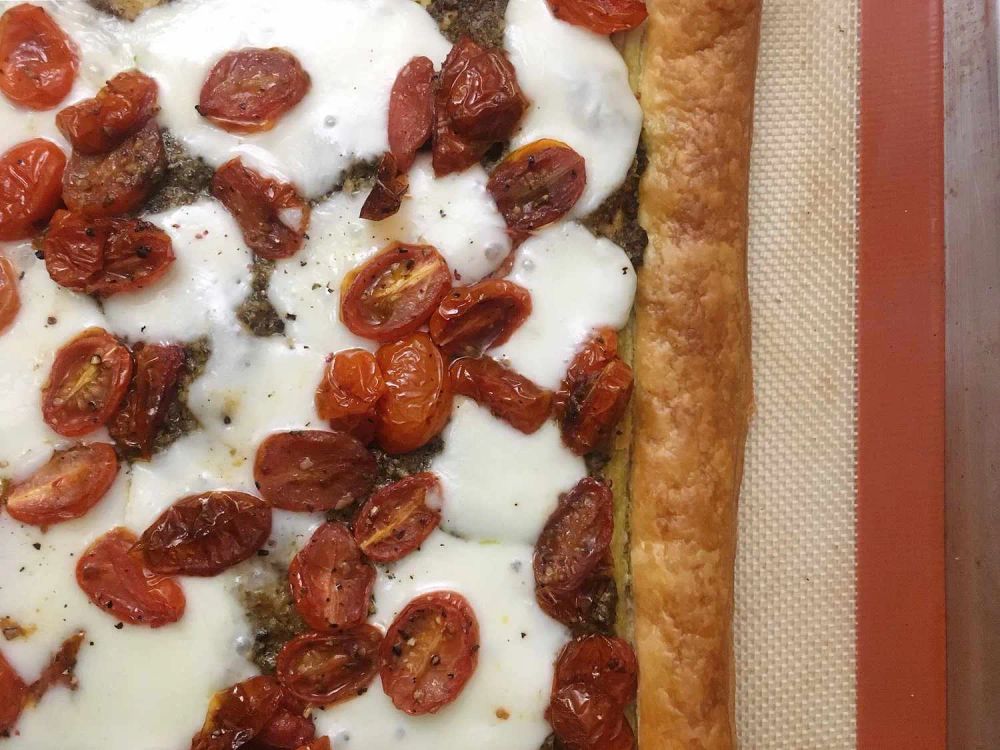 Caprese Puff Pastry Tart