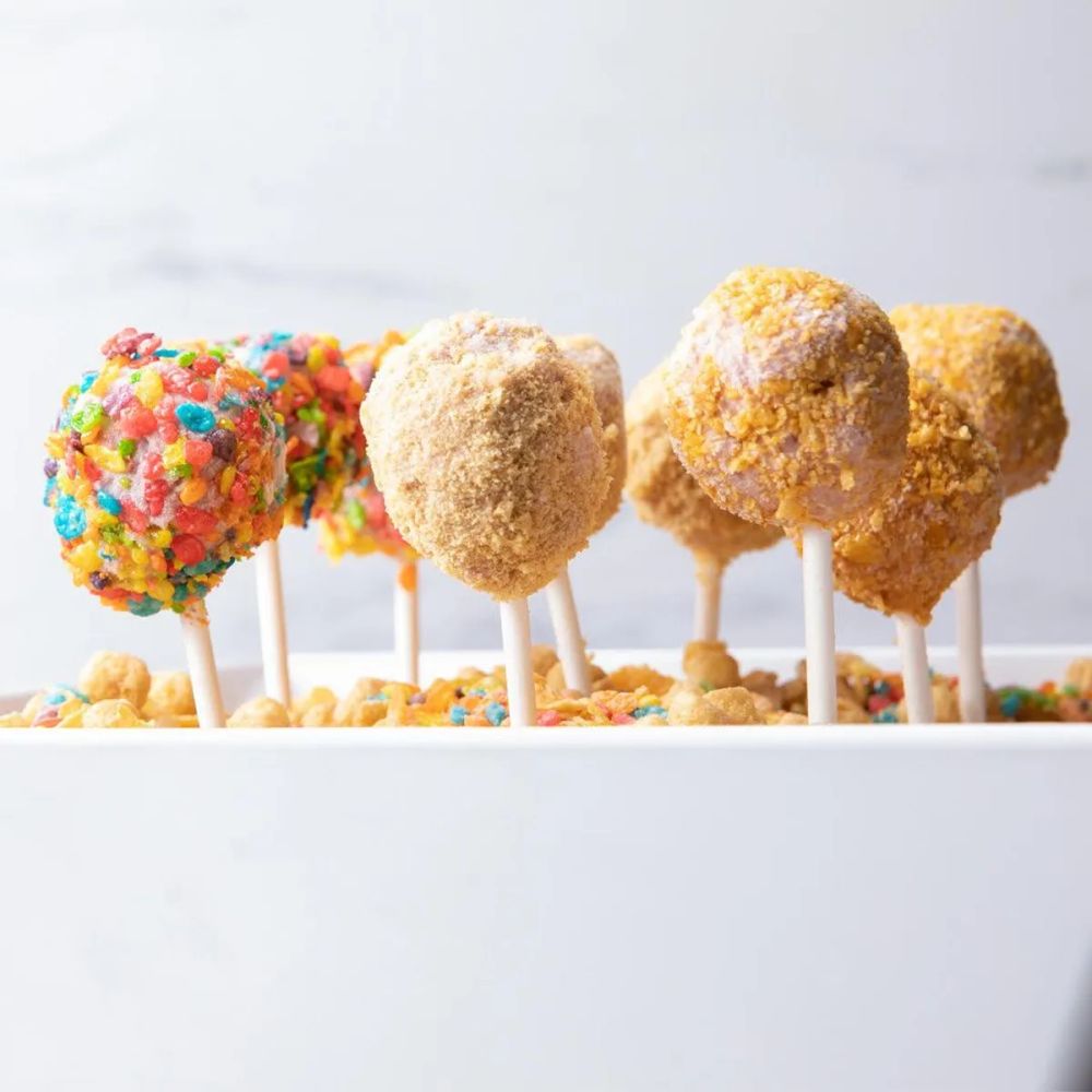 Grape Juice Froyo & Cereal Pops