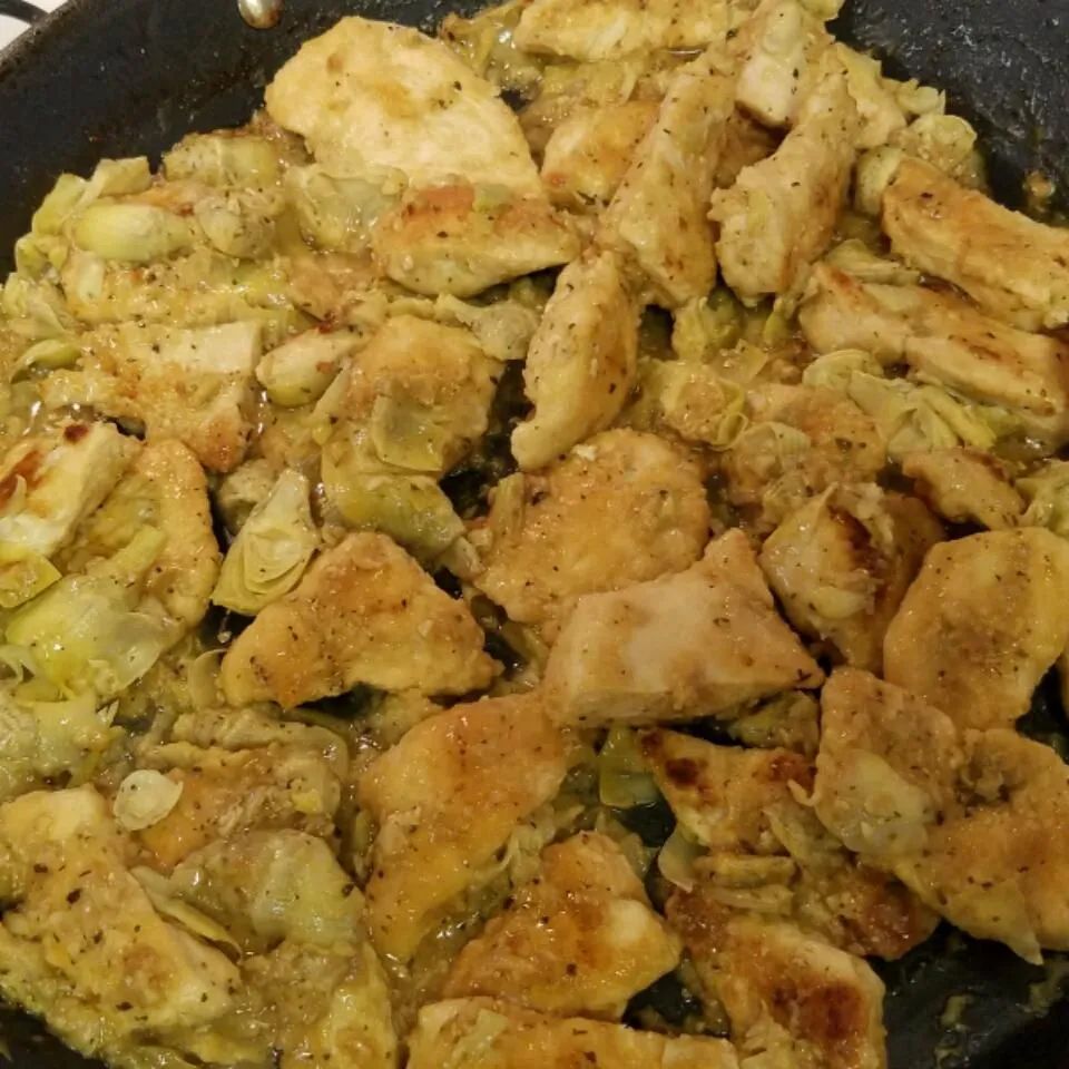 Lemony Chicken with Artichoke Hearts