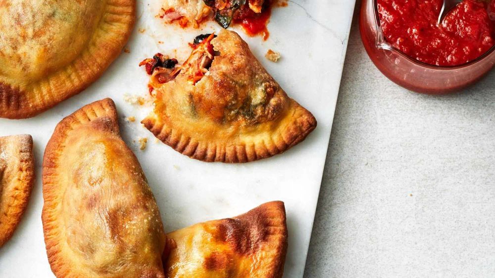 Air-Fried Chicken Calzone