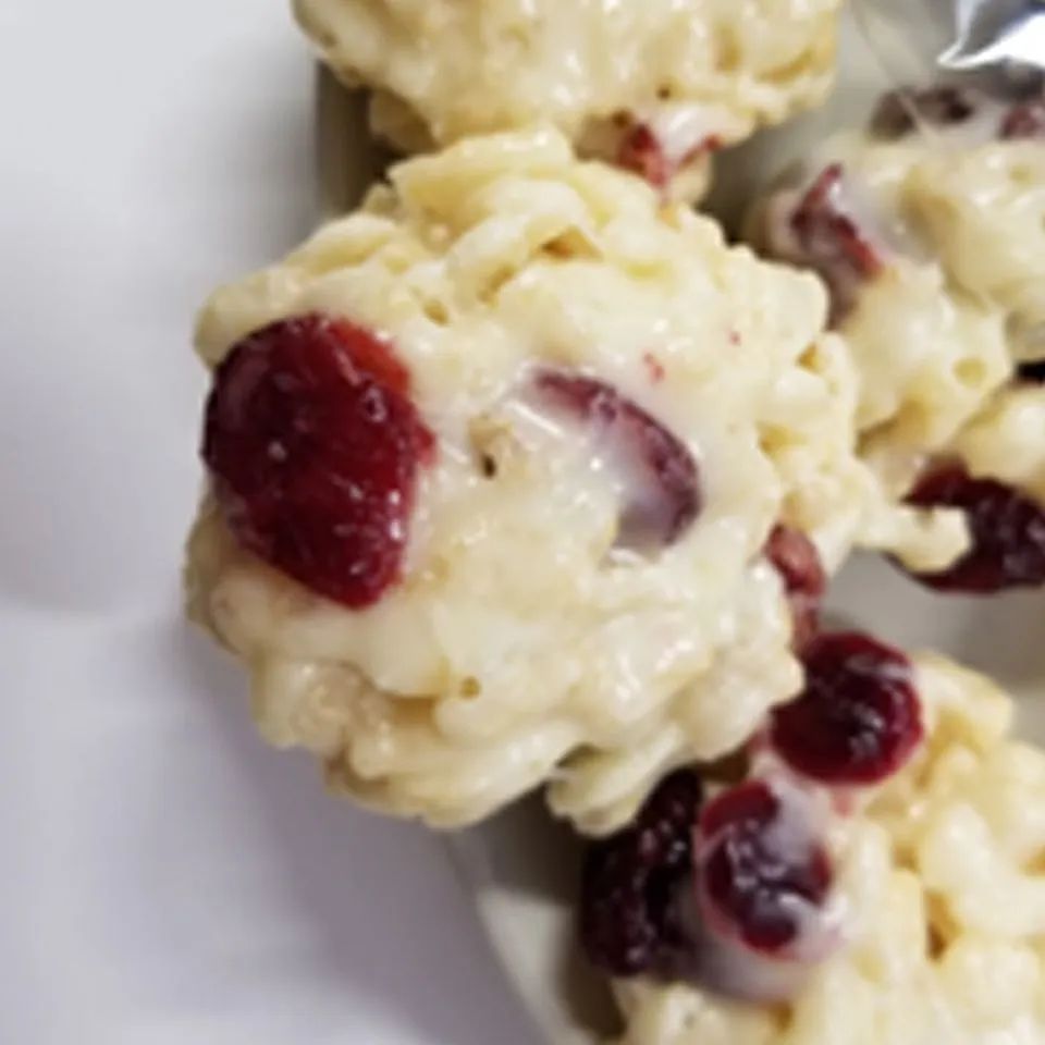 White Chocolate-Cranberry Crispy Rice Treats