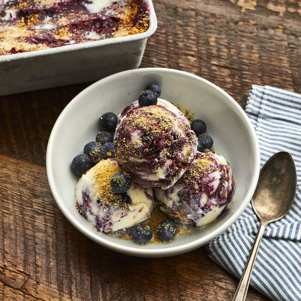 Blueberry Cheesecake Ice Cream