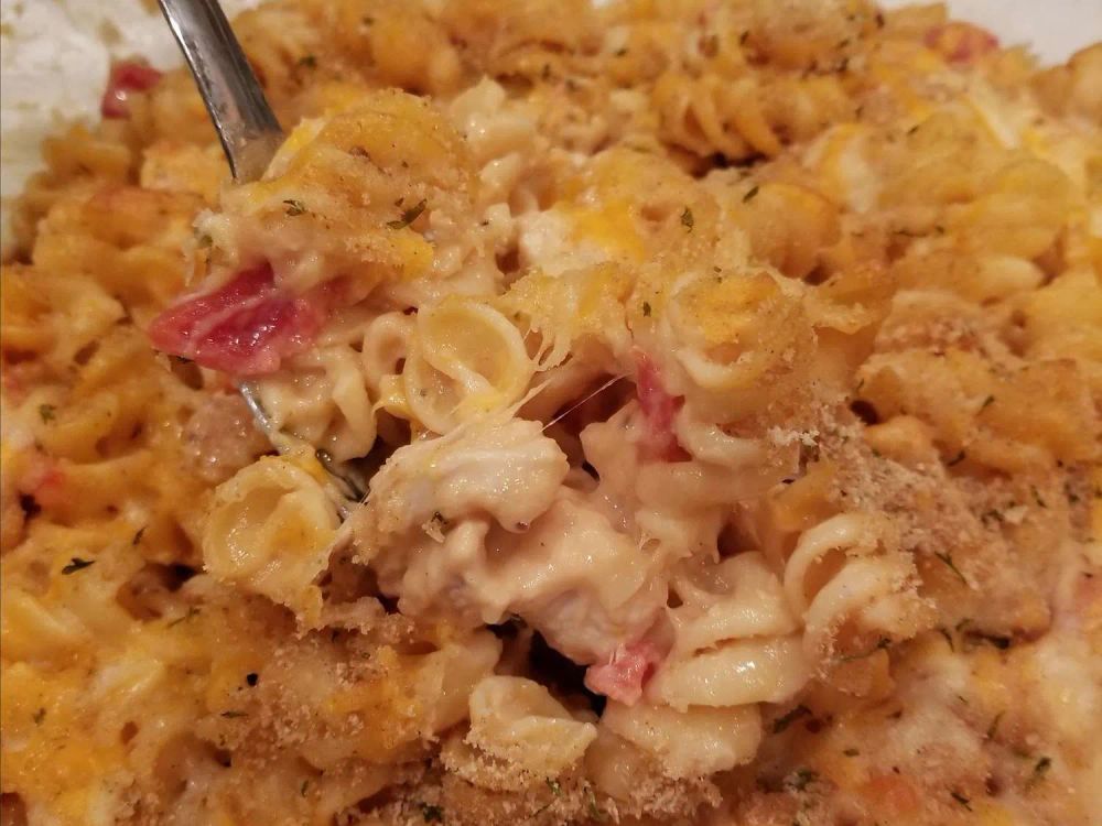 Cheddar Cheese Chicken Pasta Bake