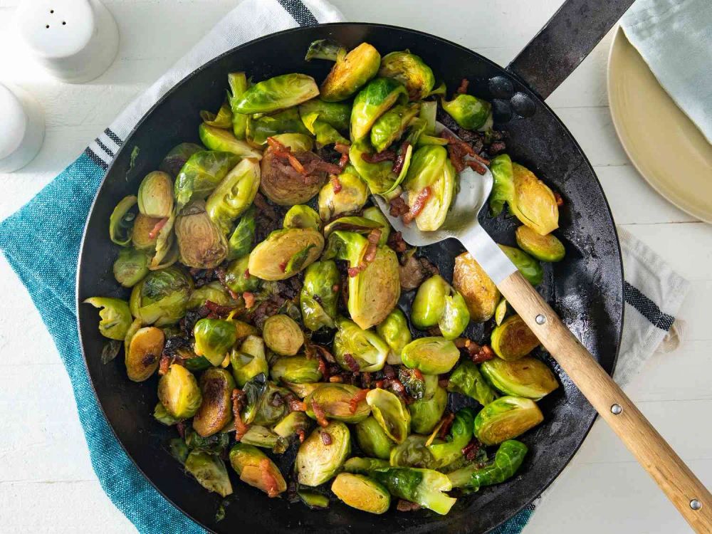 Skillet-Braised Brussels Sprouts