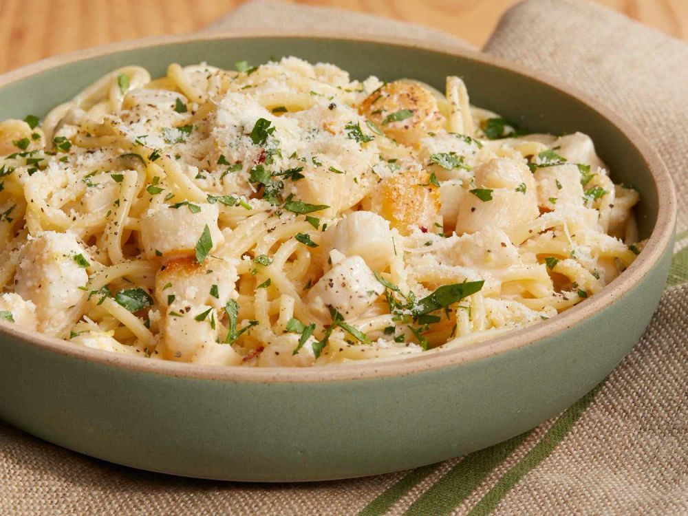 Creamy Bay Scallop Spaghetti