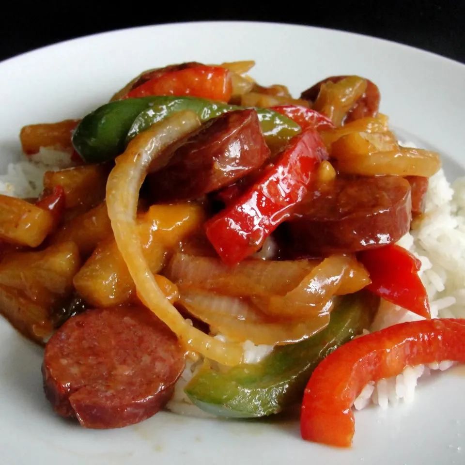 Hawaiian Sausage Skillet