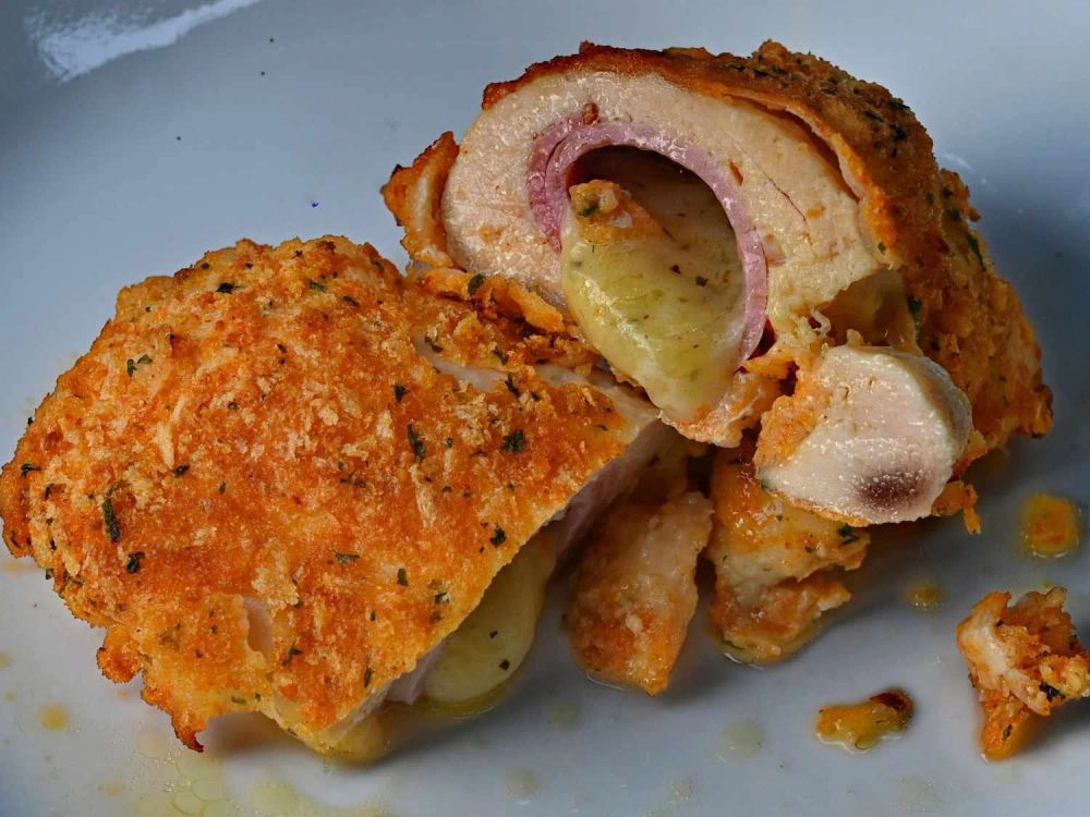 Air Fryer Chicken Cordon Bleu