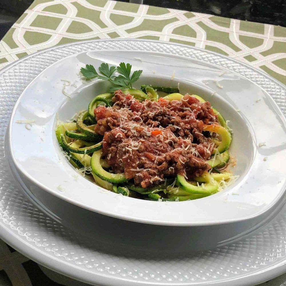 Zucchini Noodles with Bolognese Sauce