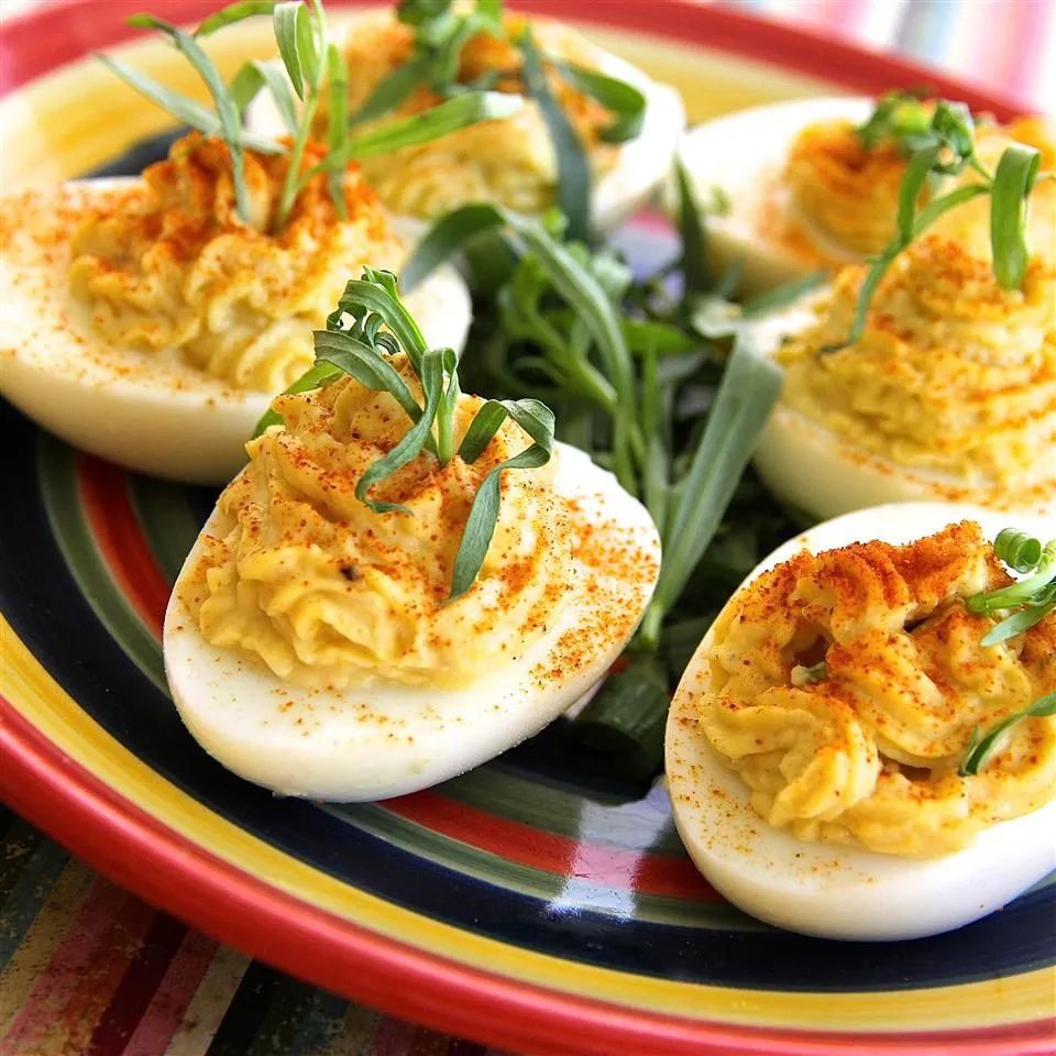 Tarragon and Spice Deviled Eggs