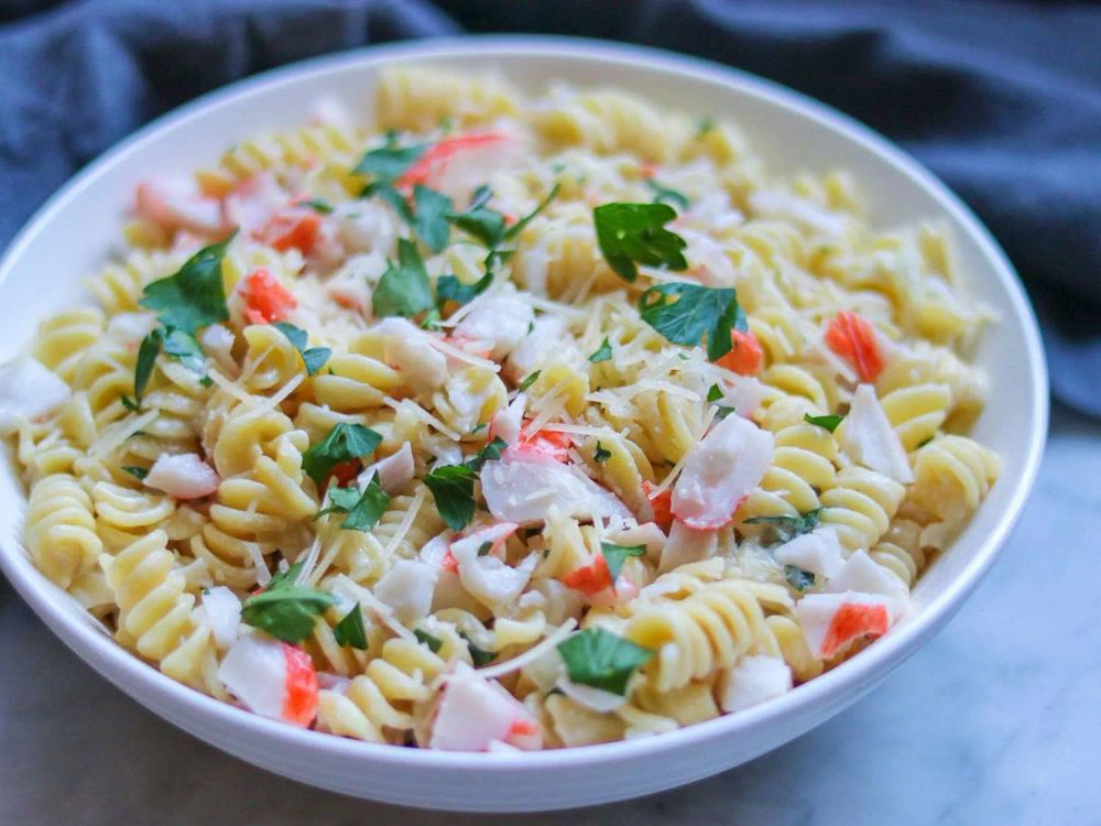 Creamy Pasta with Imitation Crab