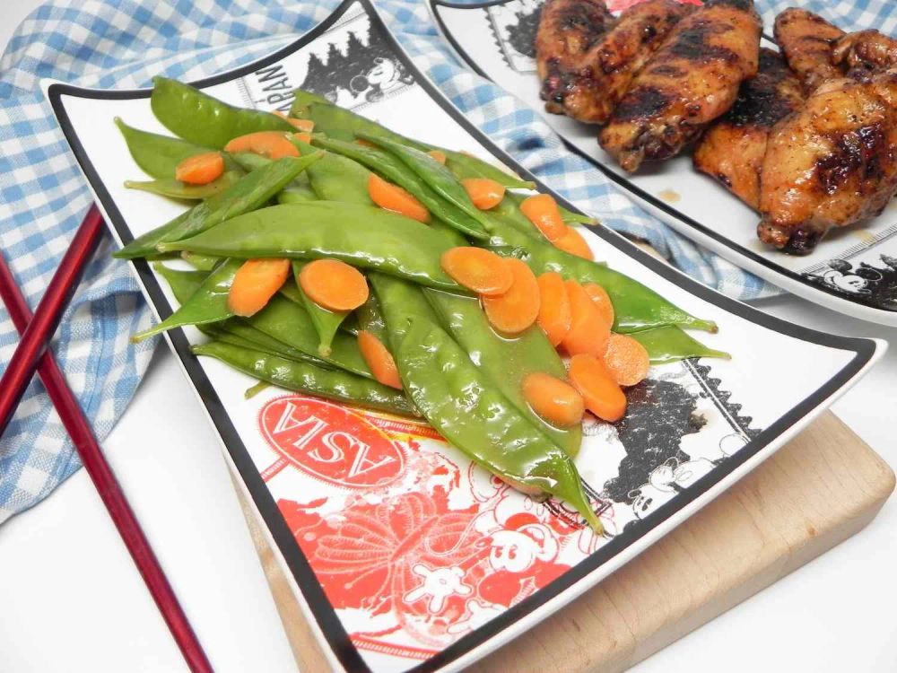 Stir-Fried Snow Peas and Carrots