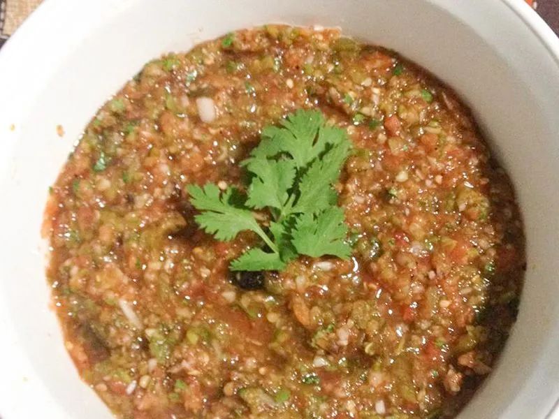 Smoky Four-Pepper Salsa