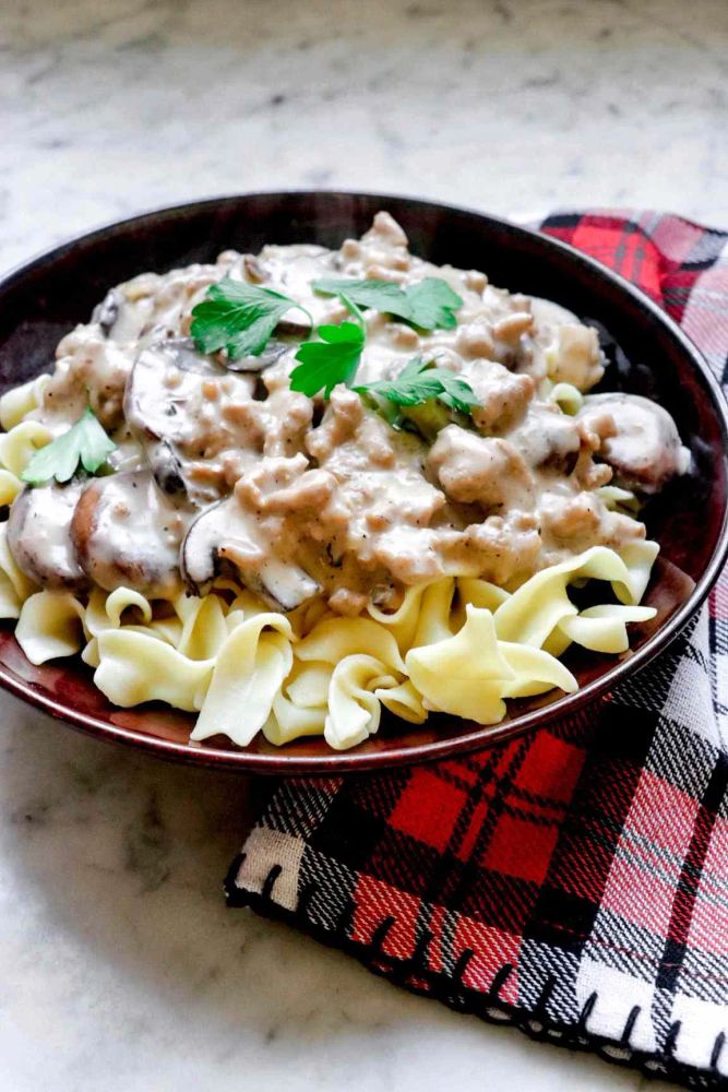 Ground Turkey Stroganoff