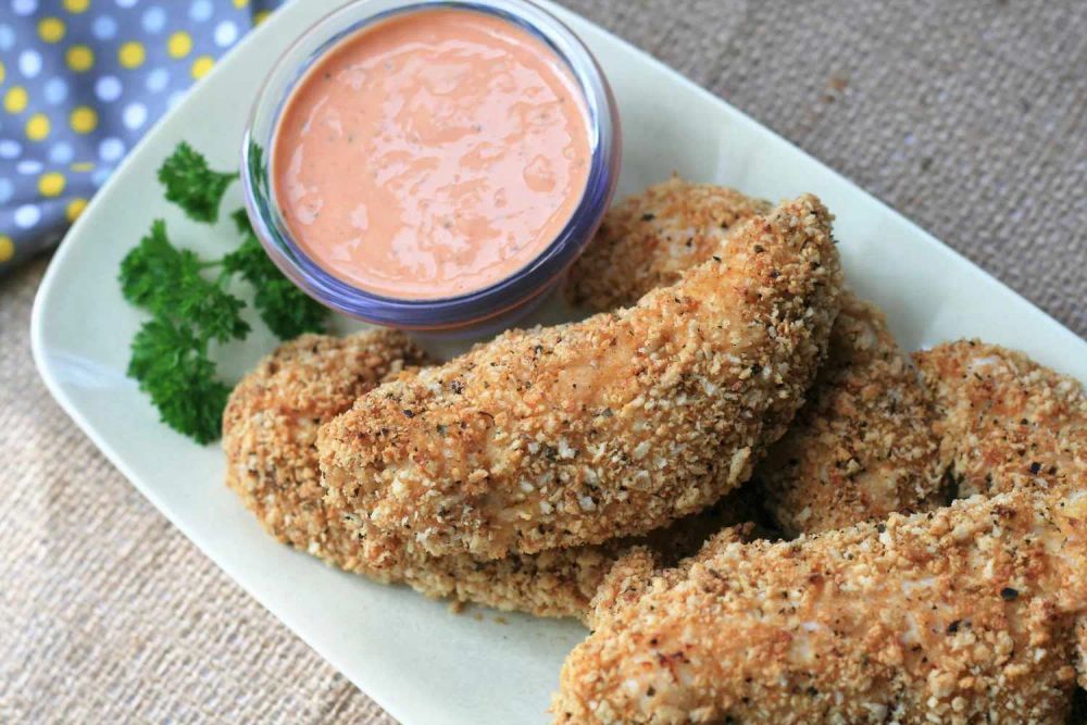 Baked Panko-Crusted Chicken Tenders