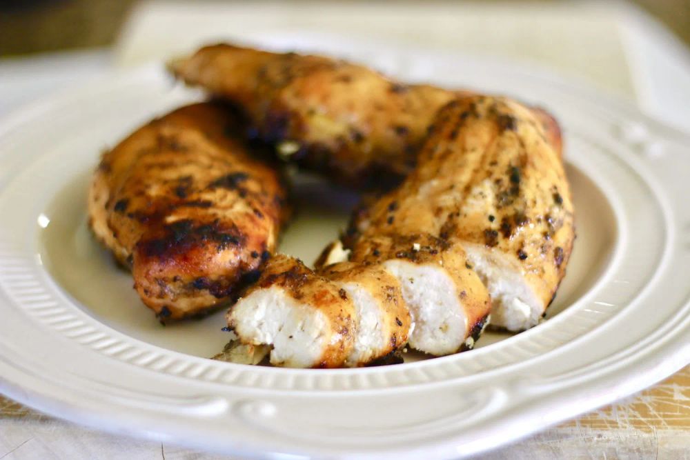 Grilled Ginger-Peach Chicken Breast