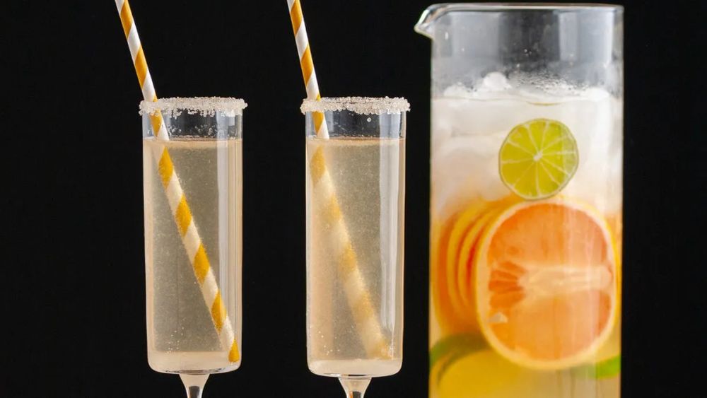 New Year’s Champagne And Citrus Punch As Made By Marley's Menu