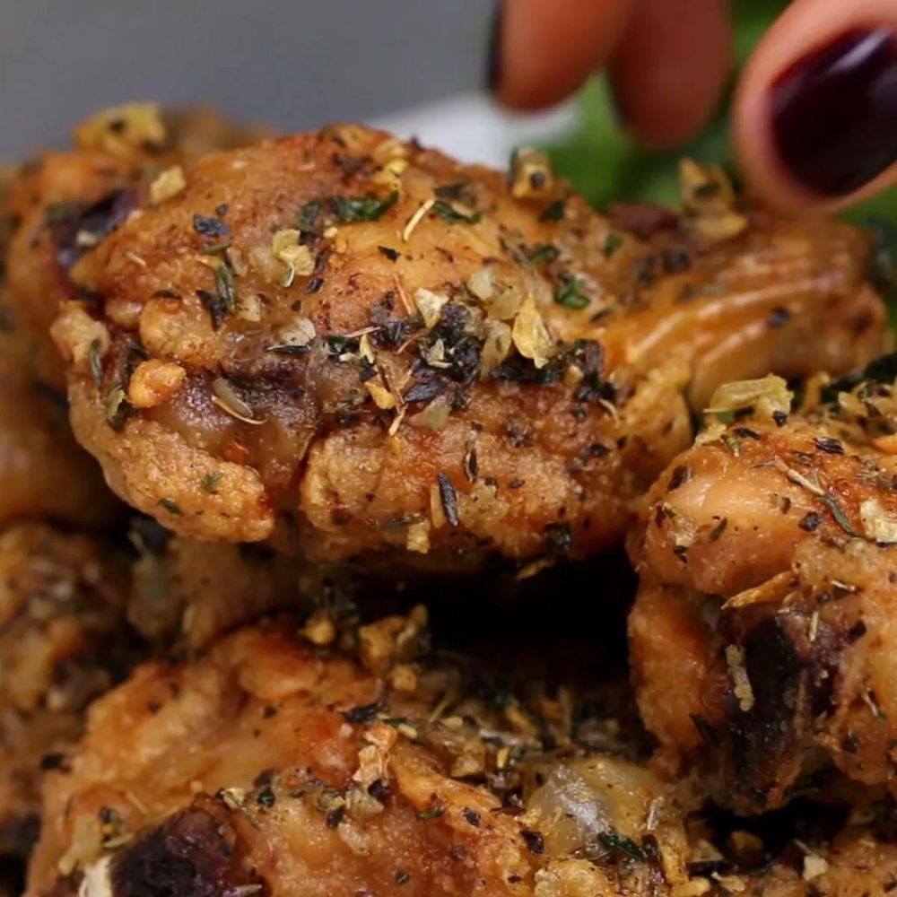 Baked Garlic Herb Wings