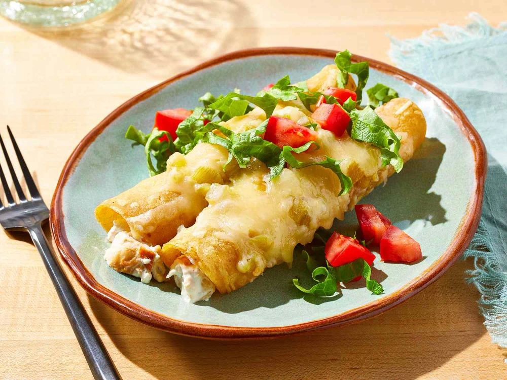 Enchanted Sour Cream Chicken Enchiladas