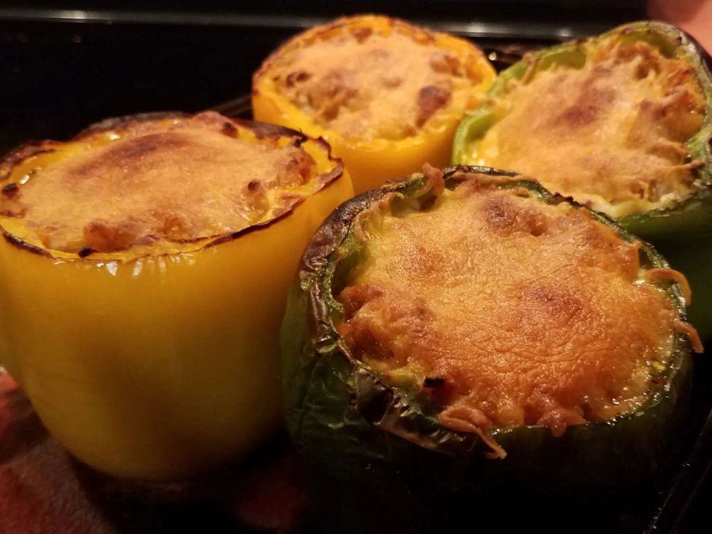 Acorn's Turkey-Stuffed Peppers