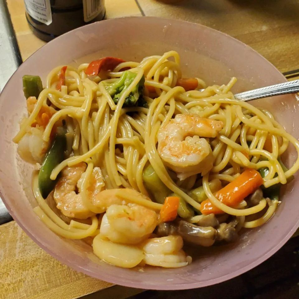 Quick Shrimp Lo Mein