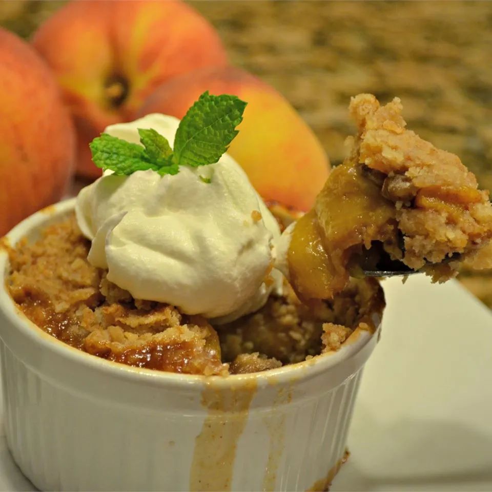 Sheila's Peach Cobbler with Pecans