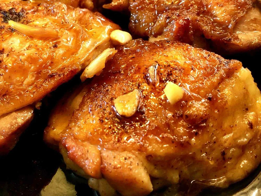 Honey-Garlic Chicken Thighs